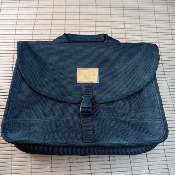 Duluth Trading Company black canvas computer messenger laptop satchel bag. Great - Picture 1 of 7